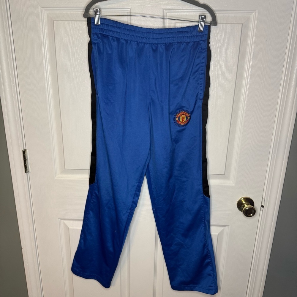 Manchester United Blue and Black Joggers Size Medium GUC